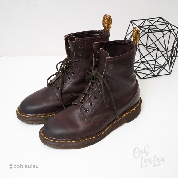 Dr. Martens Shoes - Dr Martens Vintage Made In England Brown Boots